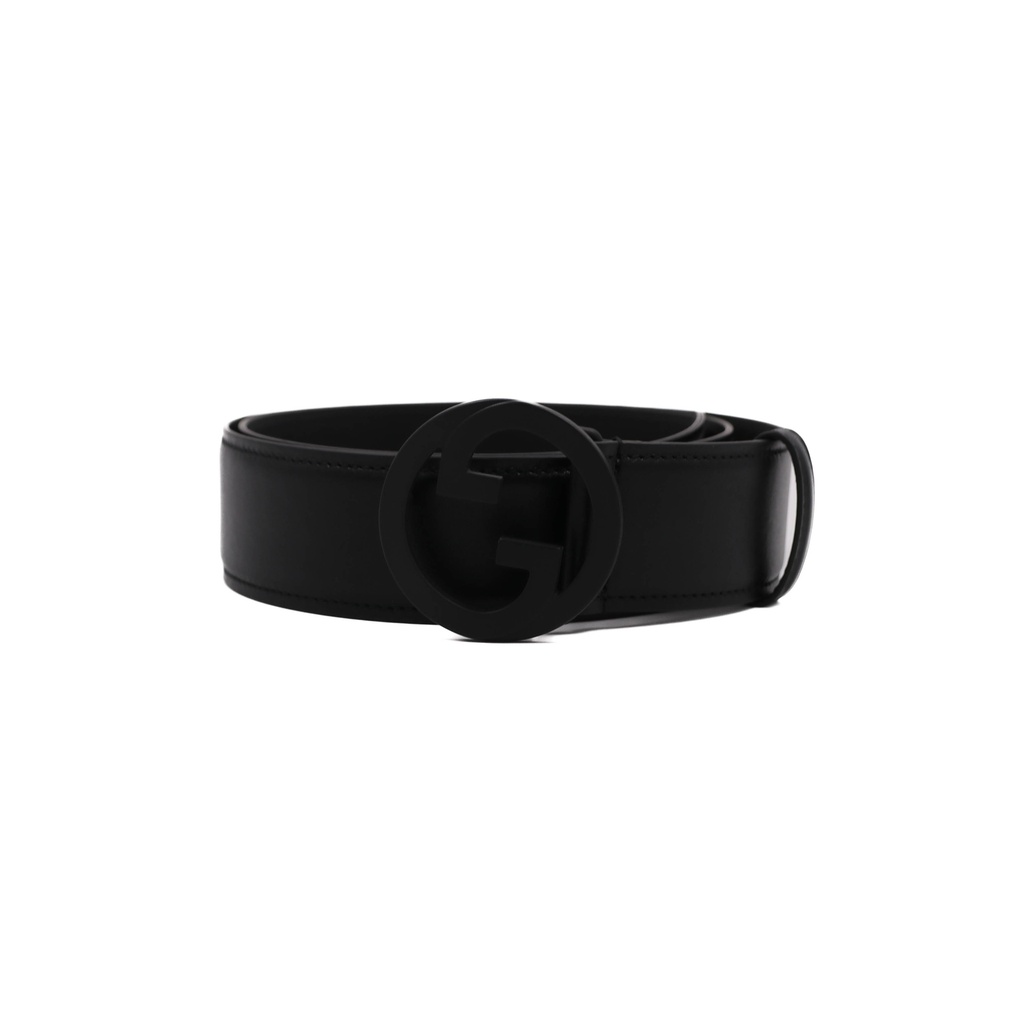 [Gucci-21567] Gucci Leather Blondie Belt Black 85 34 703147