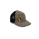 Gucci GG Supreme Monogram Kingsnake Print Baseball Hat M Beige 426887