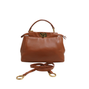 Fendi Peekaboo Mini Brown Leather Bag
