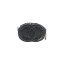 Chanel Lambskin Quilted Coco Midnight Camera Case Black