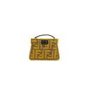 Fendi Canvas Vitello Volanato FF Embroidered Pico Peekaboo Charm 