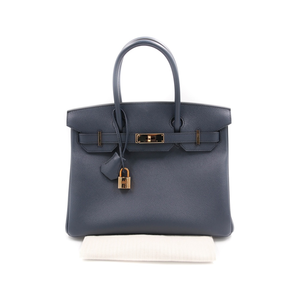 Hermes Birkin 30 Epsom Leather Year 2020 Dark Blue