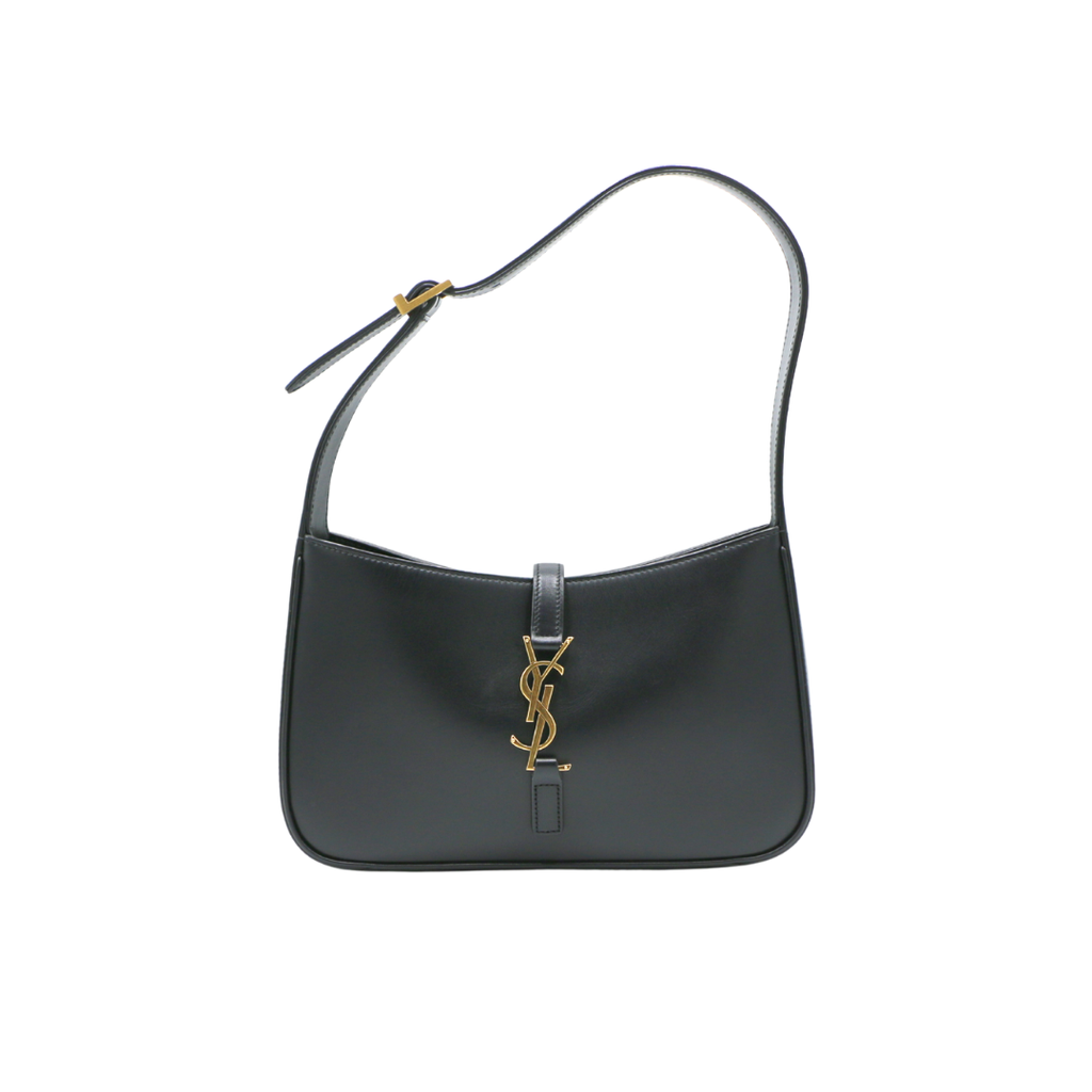 Yves Saint Laurent Le 5 a 7 Black Leather Shoulder Bag