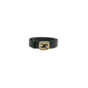 Gucci Interlocking G Crocodile Leather Belt Black 715604 95 38