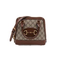 Gucci GG Supreme Small Horsebit 1955 Top Handle Brown Bag