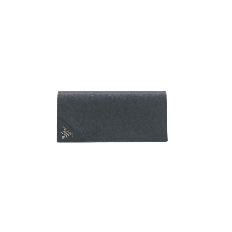 Prada Saffiano Long Folded Wallet