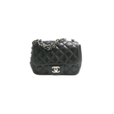 Chanel Lambskin Quilted Mini Square Flap Black