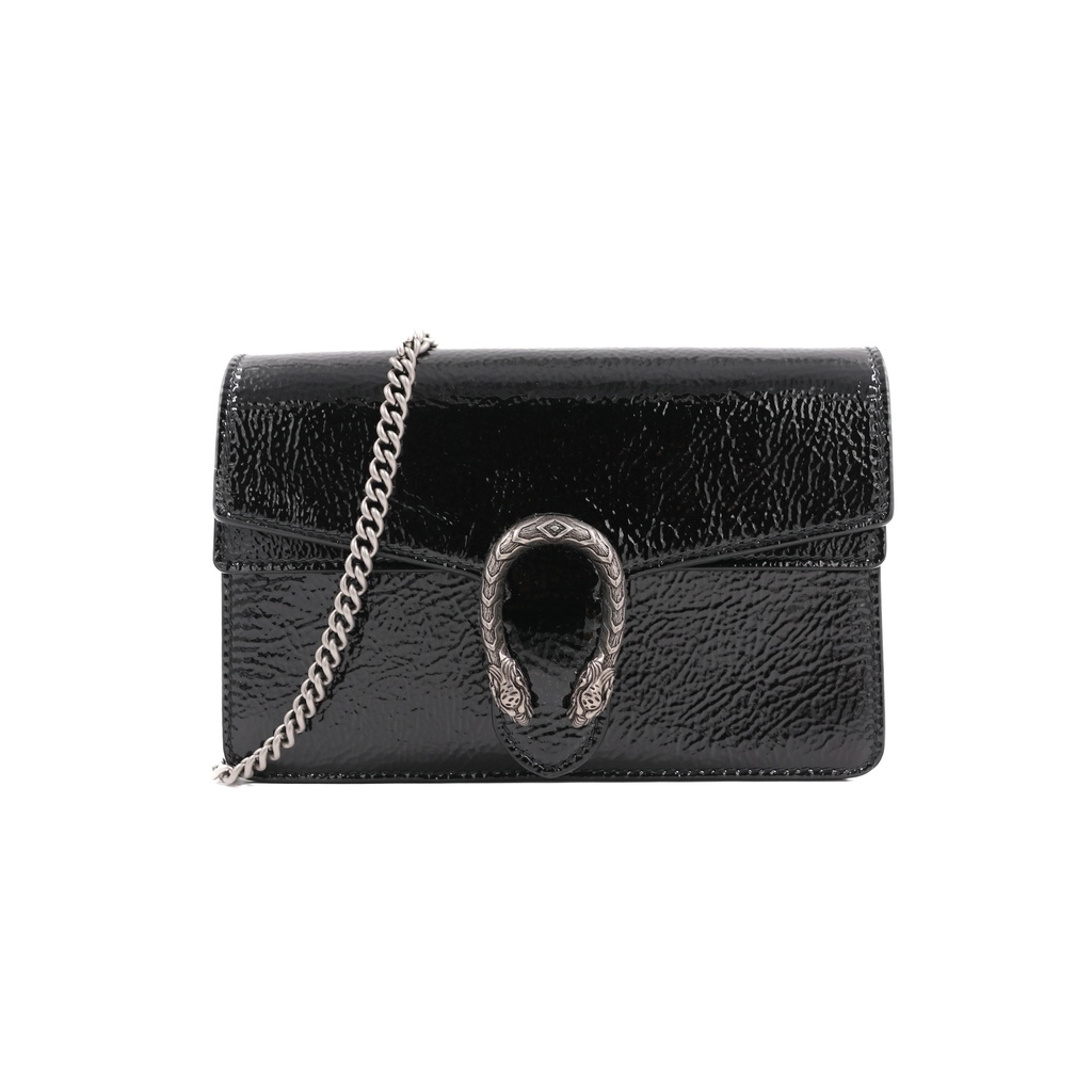 Gucci Dionysus Mini Bag In Black Patent Leather 795368