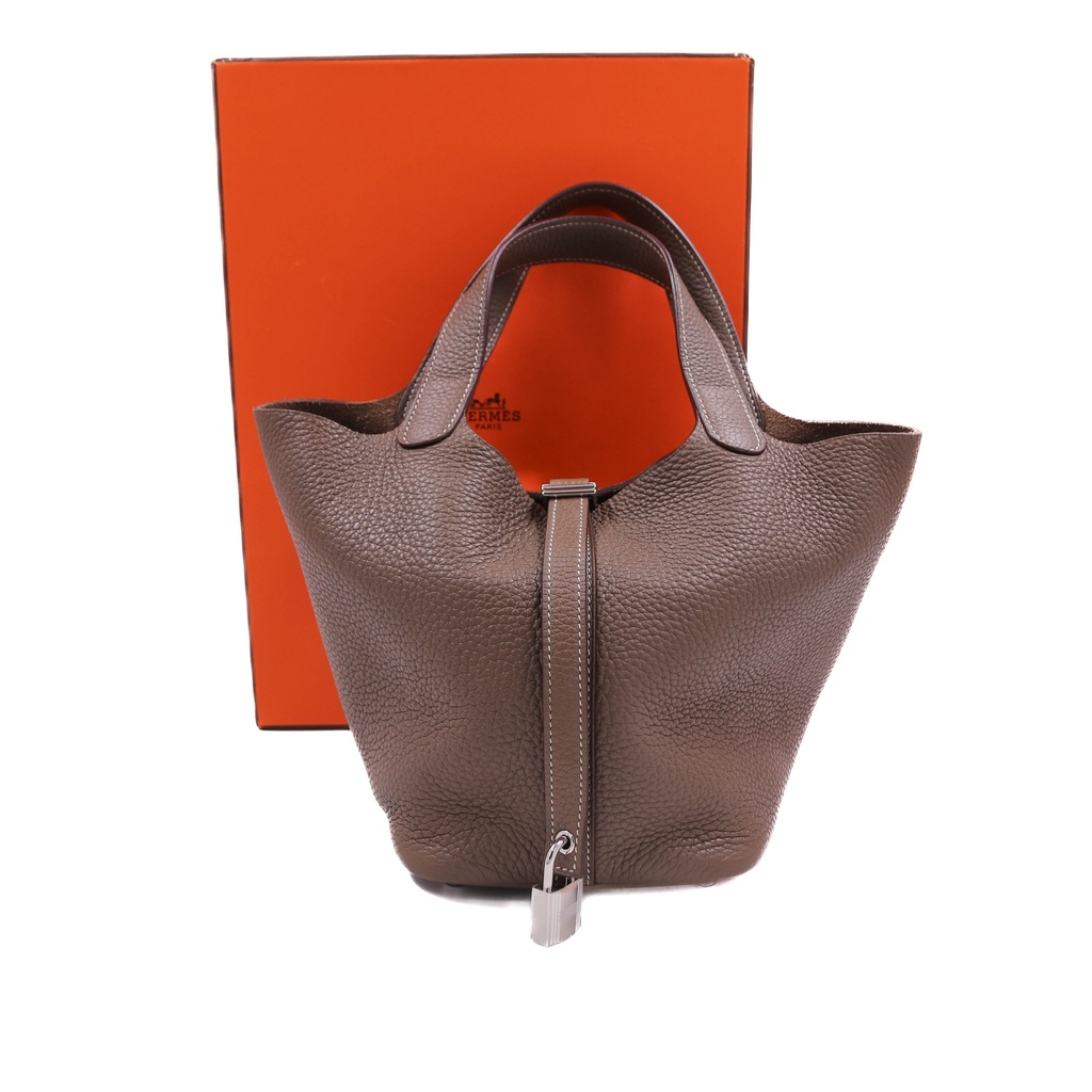 [Hermes-22843] Hermes Picotin Lock 18 Etoupe