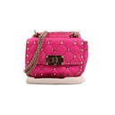 Valentino Pink Leather Micro Rockstud Spike Crossbody Bag