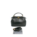 Fendi Peekaboo Small Leather Bag Black
