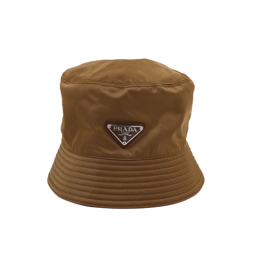 Prada Nylon Bucket Hat Brown
