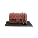 Chanel Mini Pink Lambskin Rectangular Classic Flap