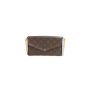 Louis Vuitton Monogram Pochette Felicie Chain Wallet Fuchsia