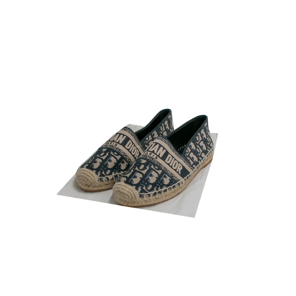 Christian Dior Grannville Espadrille Blue Size 36