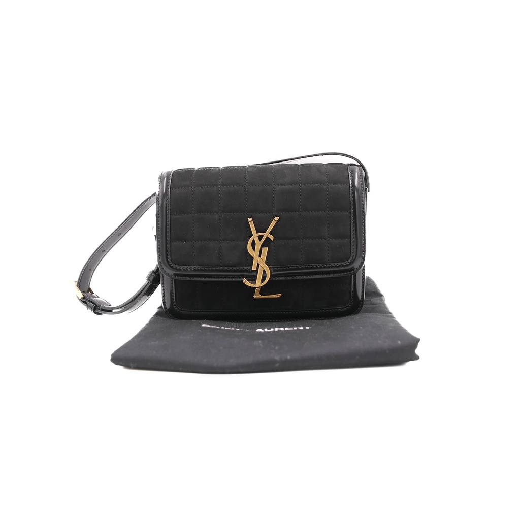 Saint Laurent Small Solferino Black Crossbody Bag