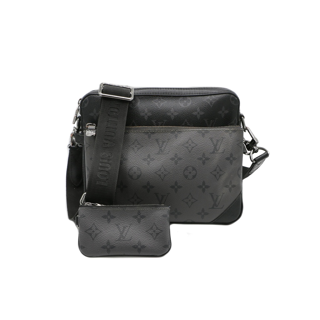 [Louis-Vuitton-23278] Louis Vuitton Monogram Eclipse Trio Messenger Bag 