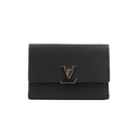 Louis Vuitton Capucines Compact Black/Pink Wallet