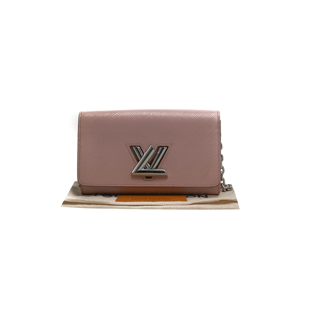 [Louis-Vuitton-23407] Louis Vuitton Epi Twist Wallet on Chain Pink