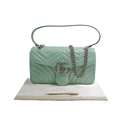 Gucci GG Marmont Small Shoulder Bag Python Light Blue 443497