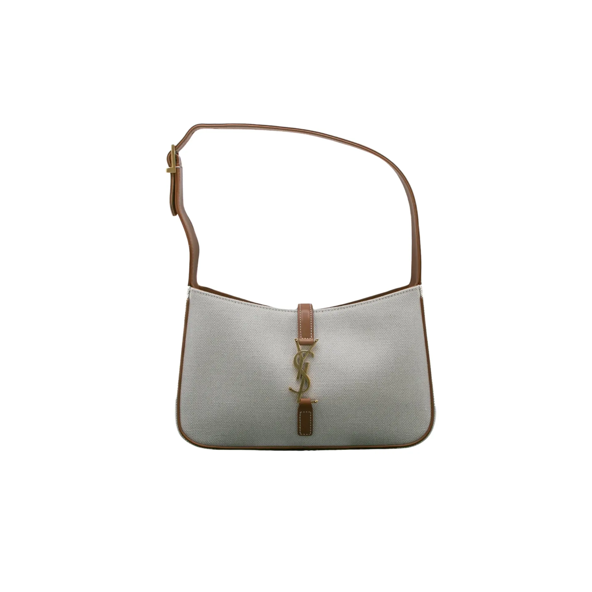 Saint Laurent Le 5 A 7 Hobo Bag Beige and Brown