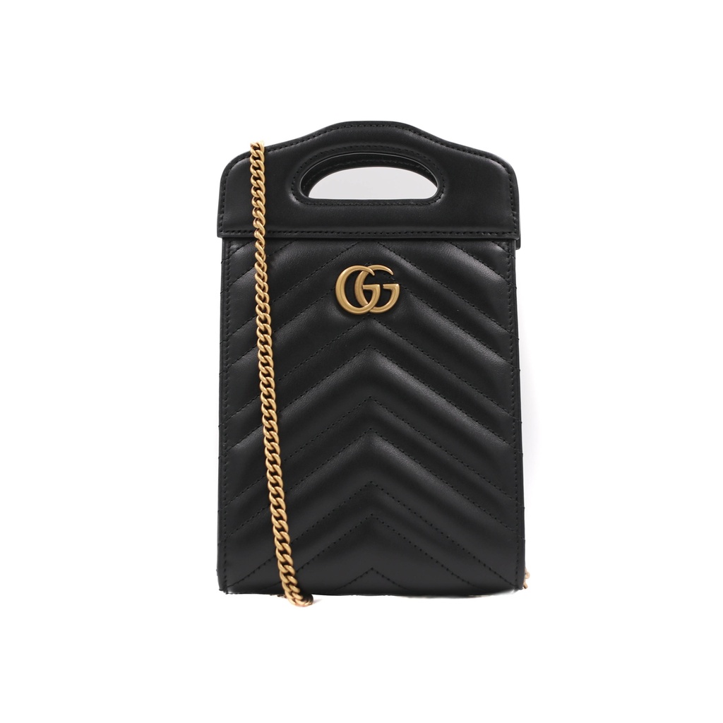 [Gucci-23454] Gucci GG Marmont Top Handle Bag 699756