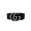 Gucci GG Logo Leather Belt Black 406831 Size 75 30
