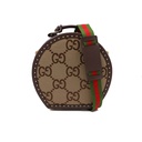 Gucci Savoy Large Hat Box Brown Supreme Leather 722182