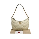 Gucci Small GG Marmont Bag White 777263