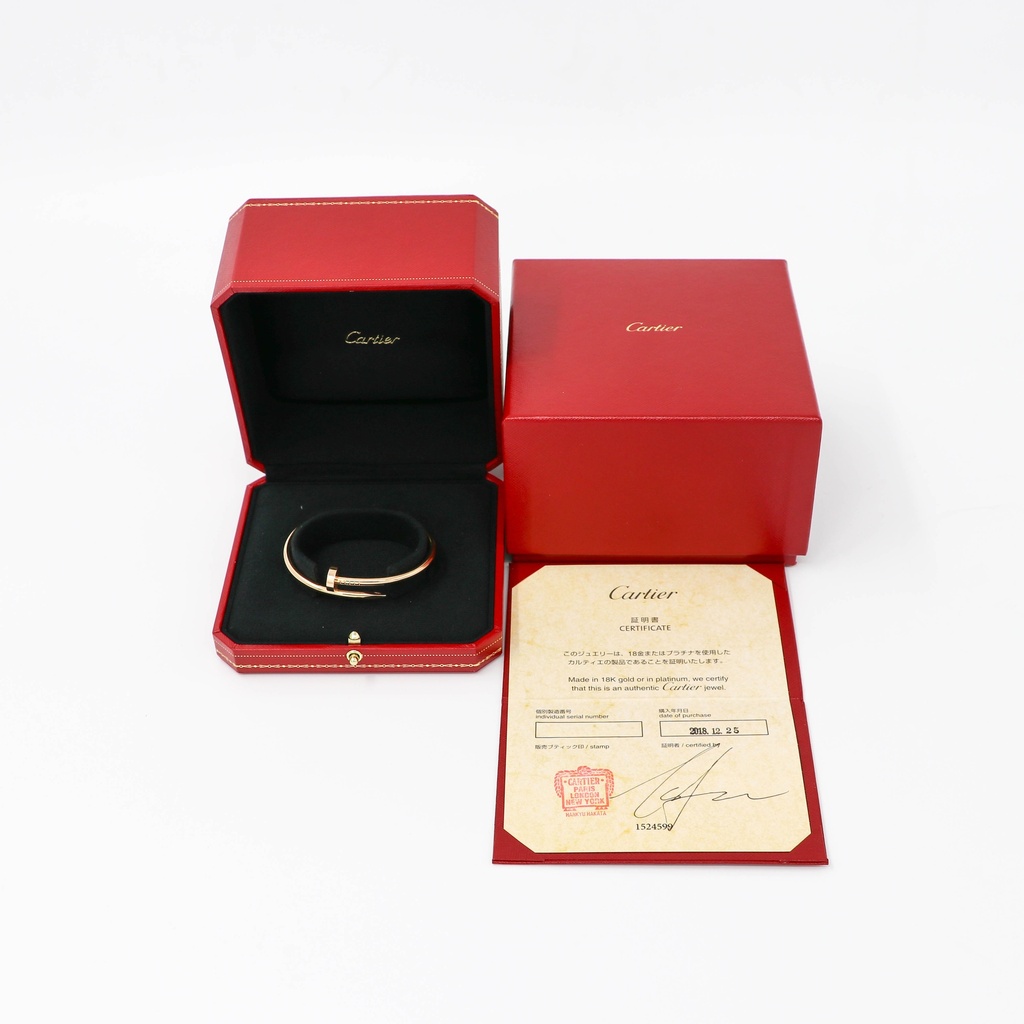 Cartier Juste un Clou Bracelet 750YG 17 EXA293 2018