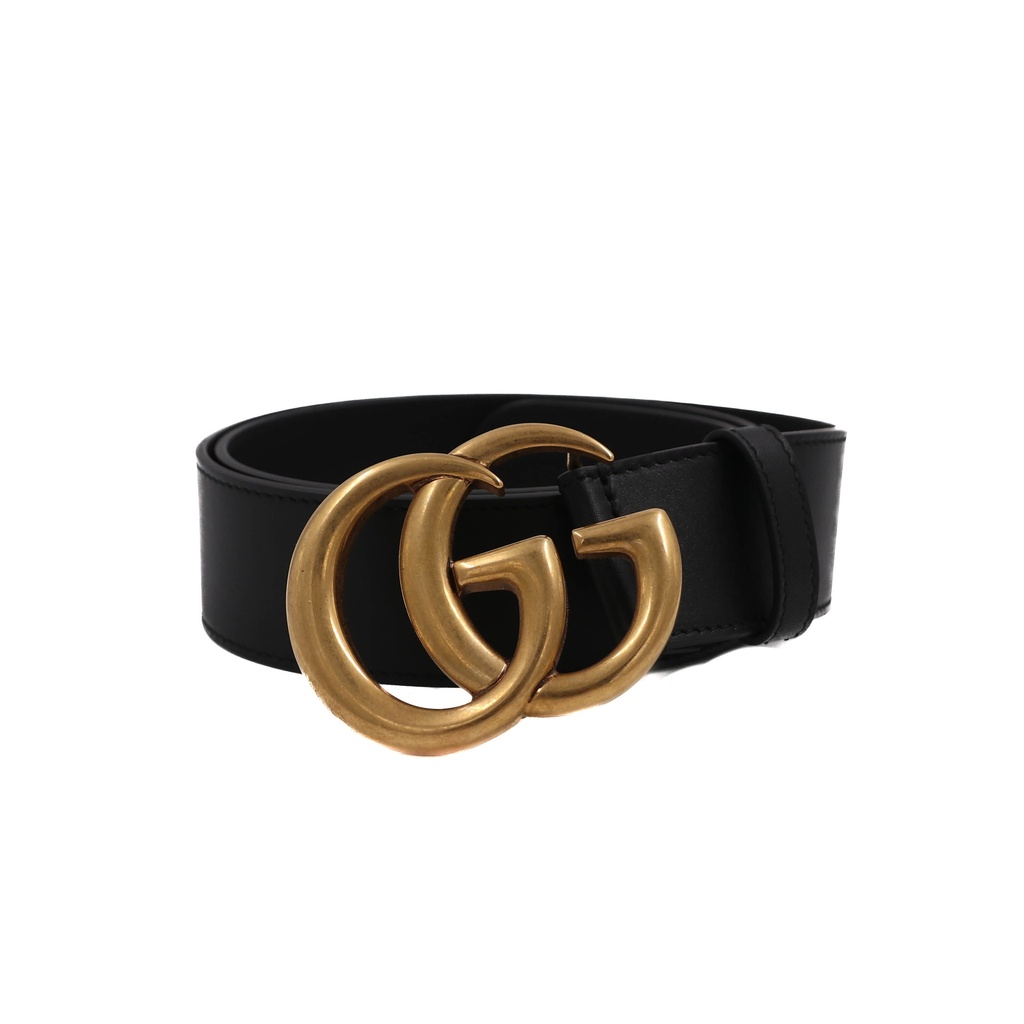 [Gucci-23685] Gucci Re-Edition Wide Leather Belt 400593 Size 80 32