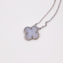 Van Cleef Vintage Alhambra Necklace Chalcedony JE707749 2016