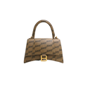 Balenciaga Coated Canvas BB Monogram Small Hourglass Top Handle Bag 
