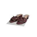 Christian Dior Lady Dior Heels Slide Lamskin Burgandy In Size 37