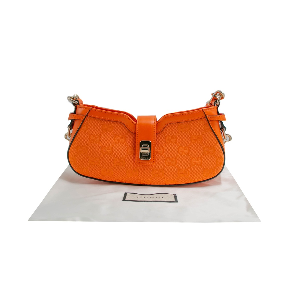 Gucci Mini Moon Side Shoulder Bag in Canvas 786035