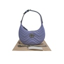 Guccci GG Marmont Half Moon Shaped Mini Bag Purple 699514