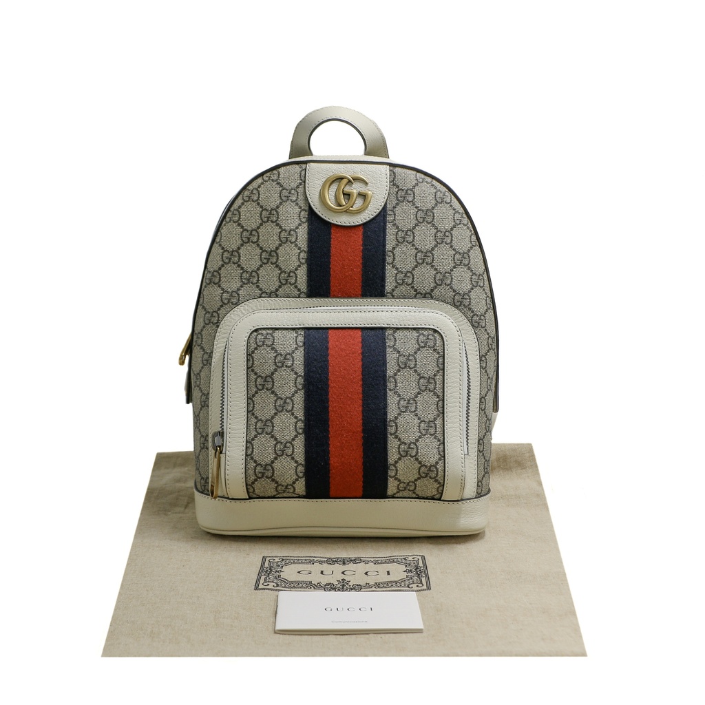 Gucci GG Supreme Ophidia Backpack White 547965