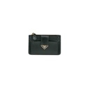 Prada Leather Triangle Cardholder Black