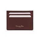 Christian Dior Leather Cardholder Brown