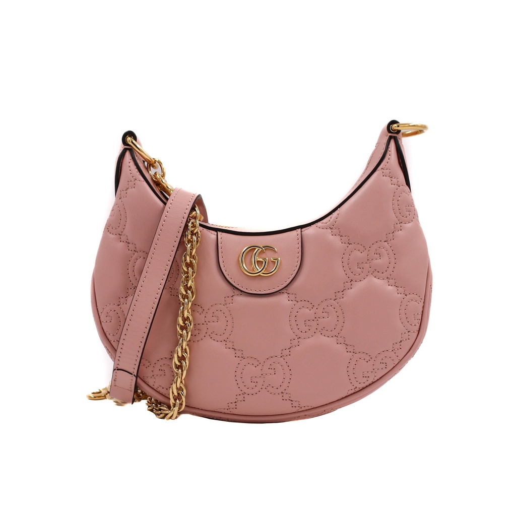 [Gucci-24596] Gucci GG Matelassé Mini Bag In Pink Leather 739736