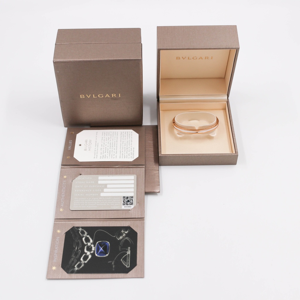 Bvlgari White Ceramic Bracelet M PZPT7E