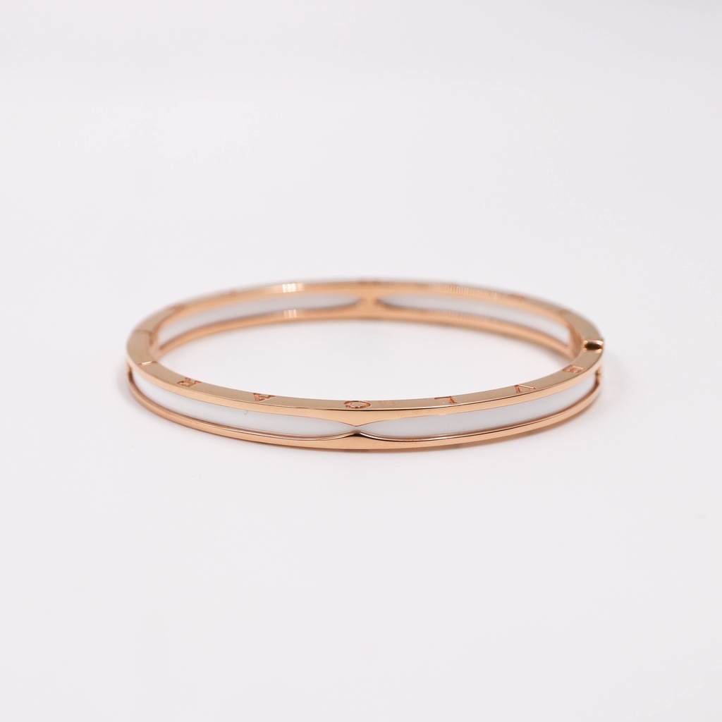 Bvlgari White Ceramic Bracelet M PZPT7E