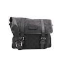 Gucci Messenger Black Nylon Leather Cross Body Bag 510335