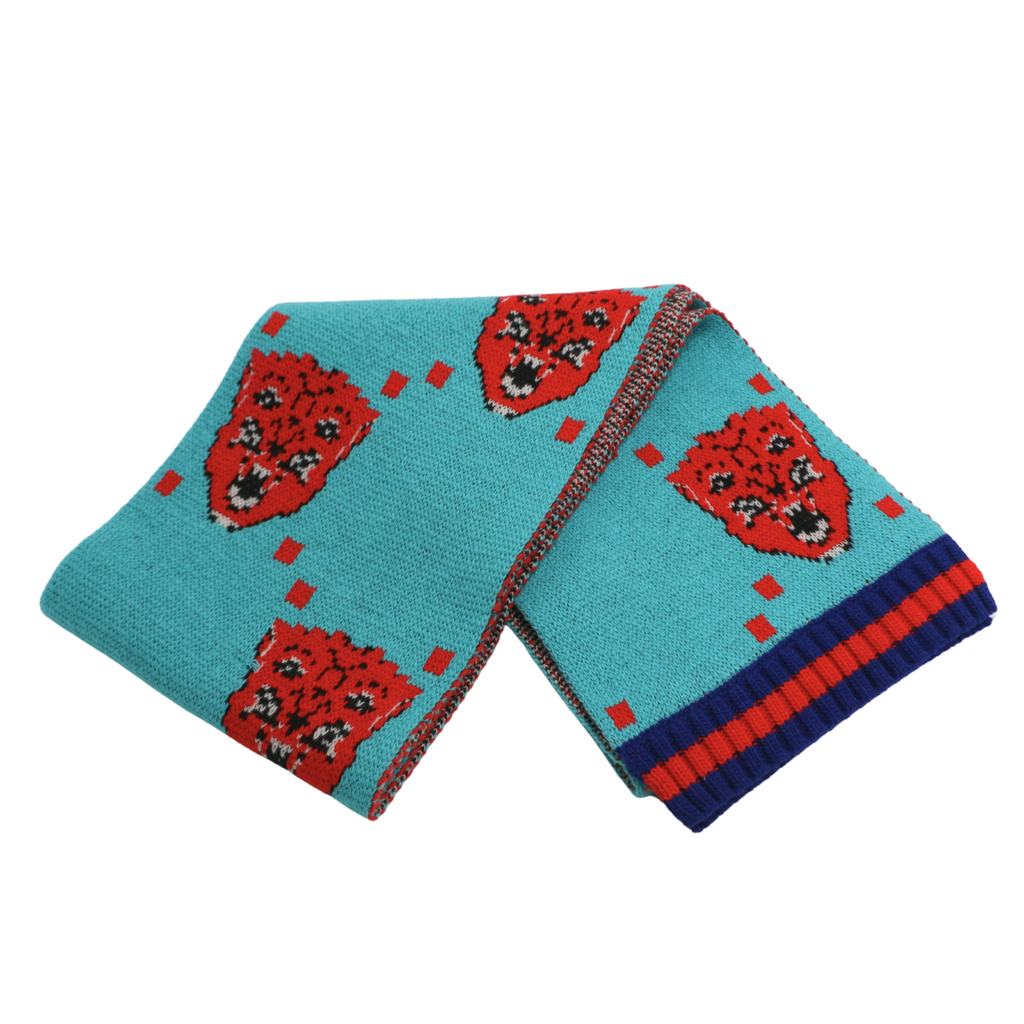 [Gucci-24923] Gucci Multicolor Scarf 495842 In Size 20X200