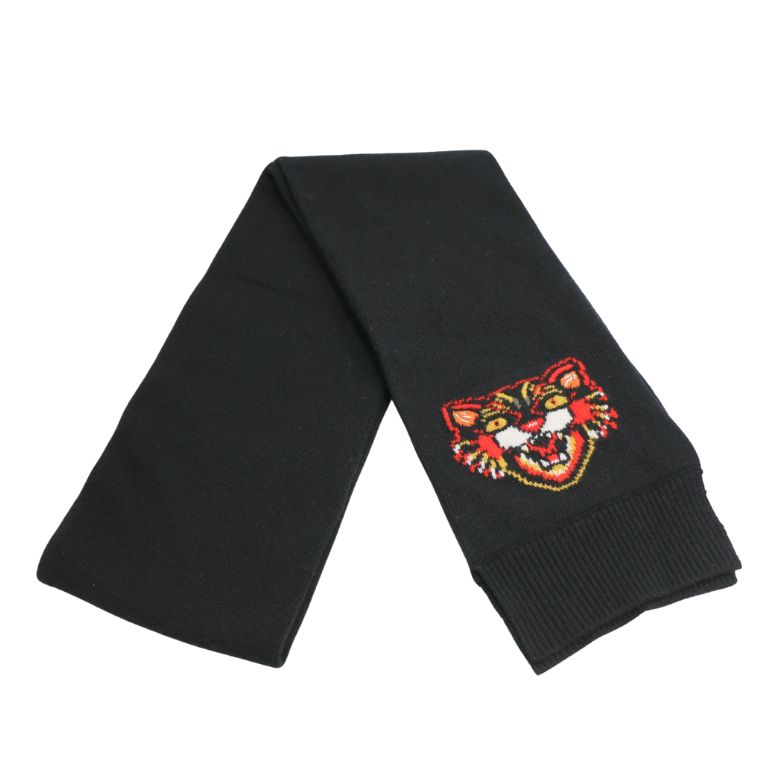 [Gucci-24925] Gucci Black Scarf 475811
