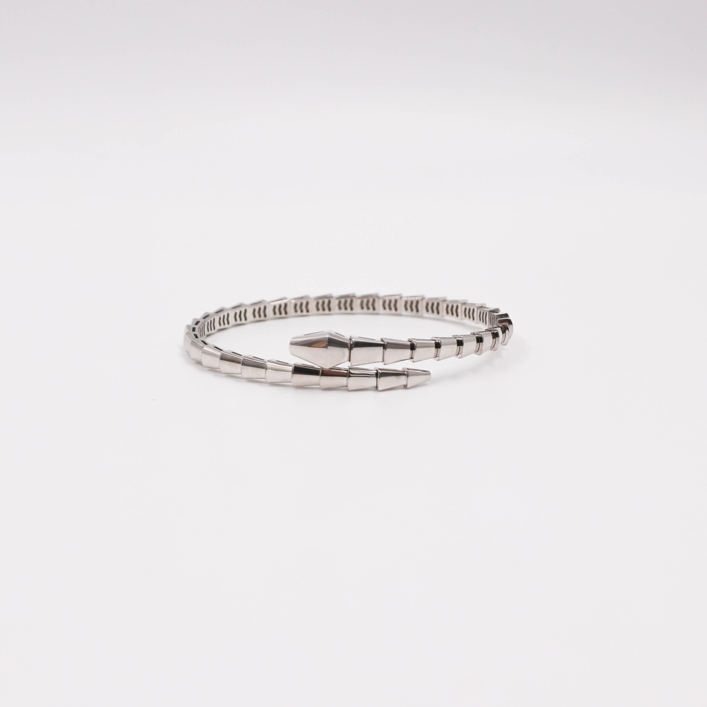 Bvlgari Serpenti Viper Bracelet 23.93g 750WG XL 7VH2ES