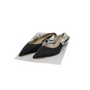Christian Dior J'Adior Slingback Pump Black Technical Fabric In Size 37