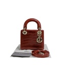 Christian  Dior Alligator Pink Lady Dior Mini Handbag