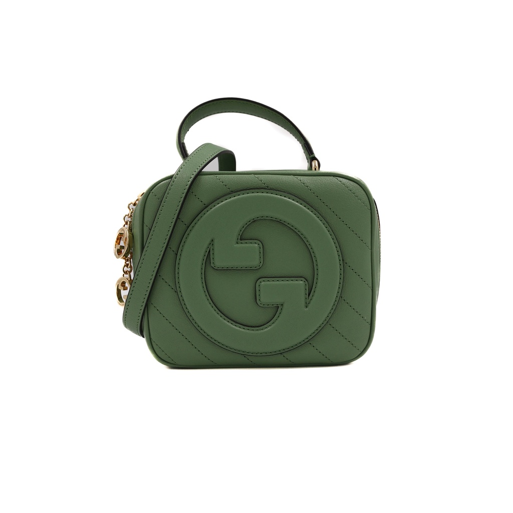[Gucci-25103] Gucci Blondie Top Handle Bag Green 744434