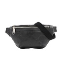 Gucci Jumbo GG Leather Black Belt Bag